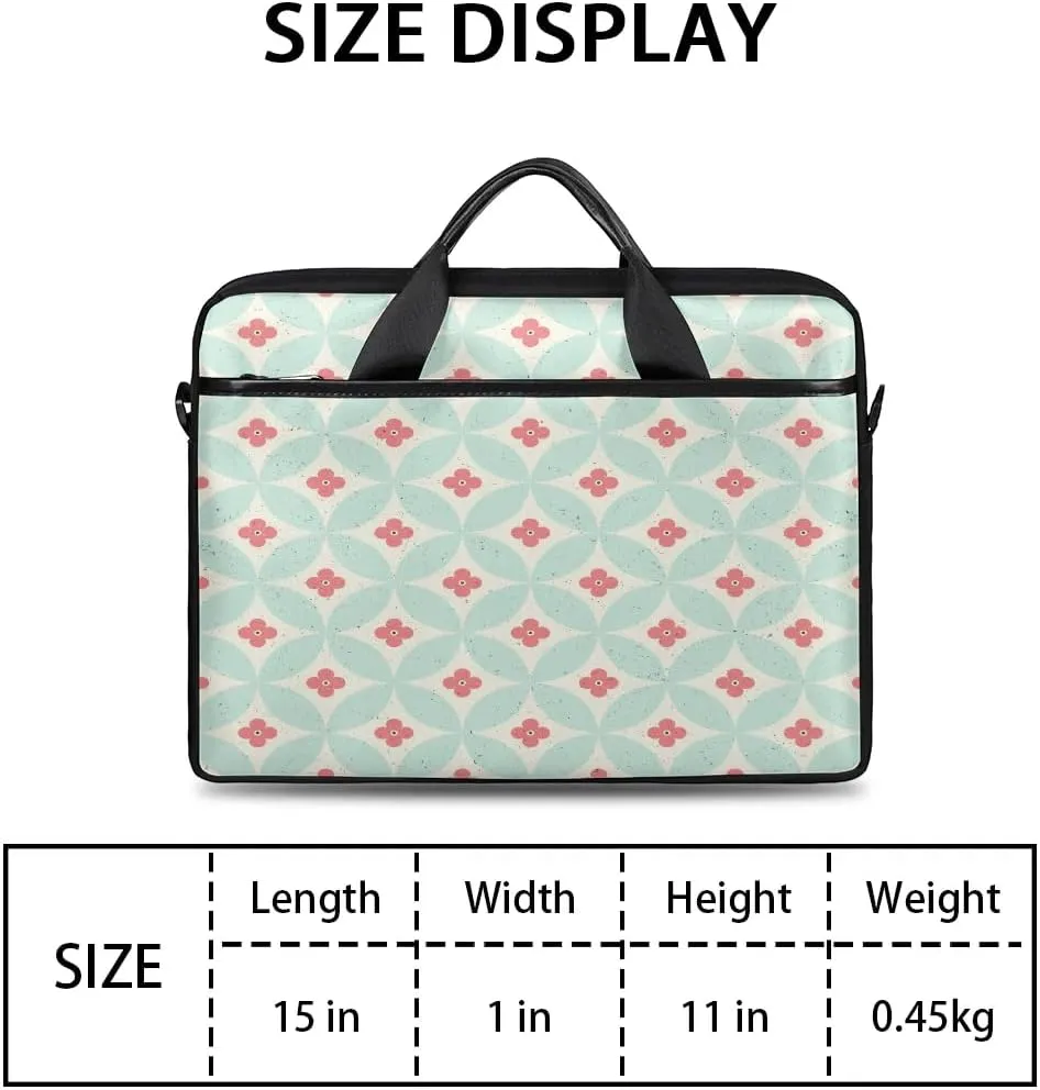 Laptop Shoulder Bag for 13-15 Inch Waterproof Laptop Sleeve Case Bag Slim Computer Carry Case Computer Cases for Laptops