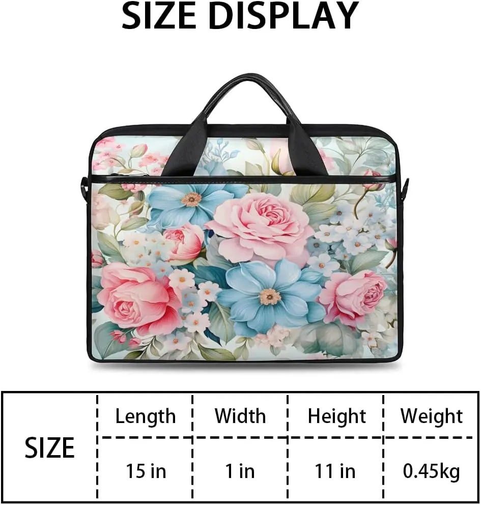 Laptop Shoulder Bag for 13-15 Inch Waterproof Laptop Sleeve Case Bag Slim Computer Carry Case Computer Cases for Laptops