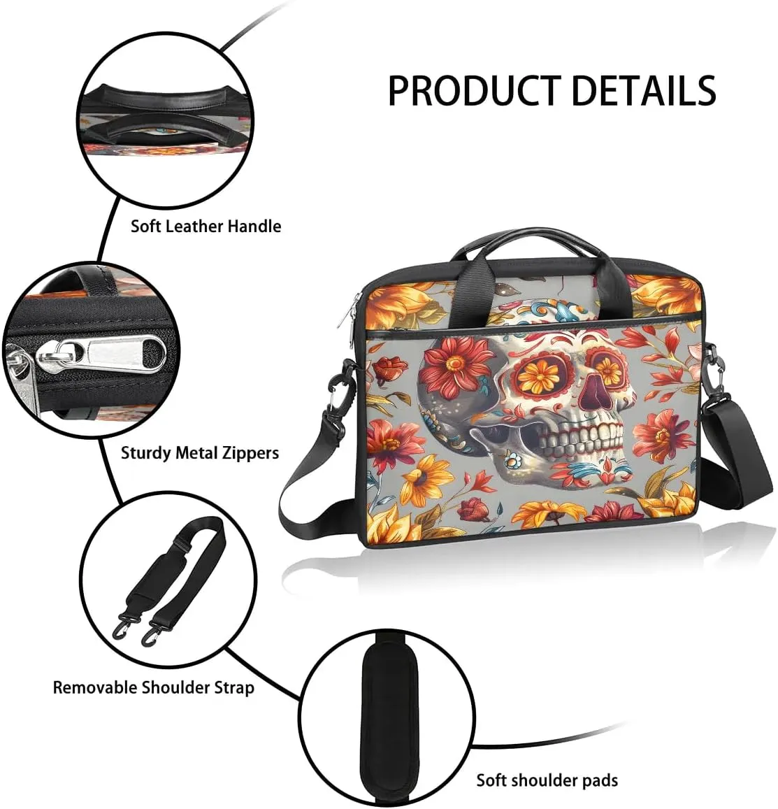 Laptop Shoulder Bag for 13-15 Inch Waterproof Laptop Sleeve Case Bag Slim Computer Carry Case Computer Cases for Laptops