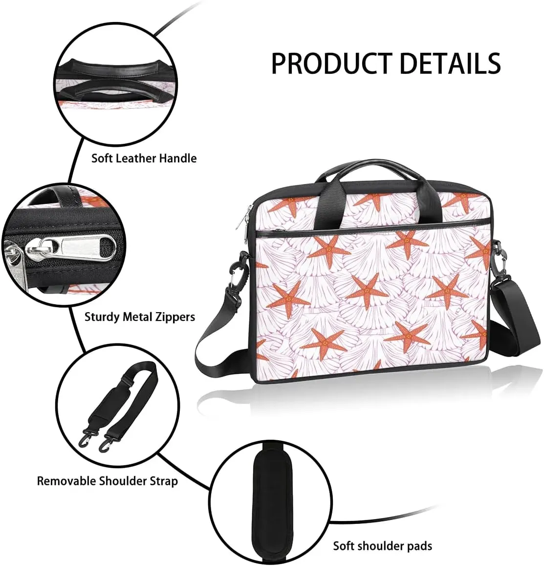 Laptop Shoulder Bag for 13-15 Inch Waterproof Laptop Sleeve Case Bag Slim Computer Carry Case Computer Cases for Laptops