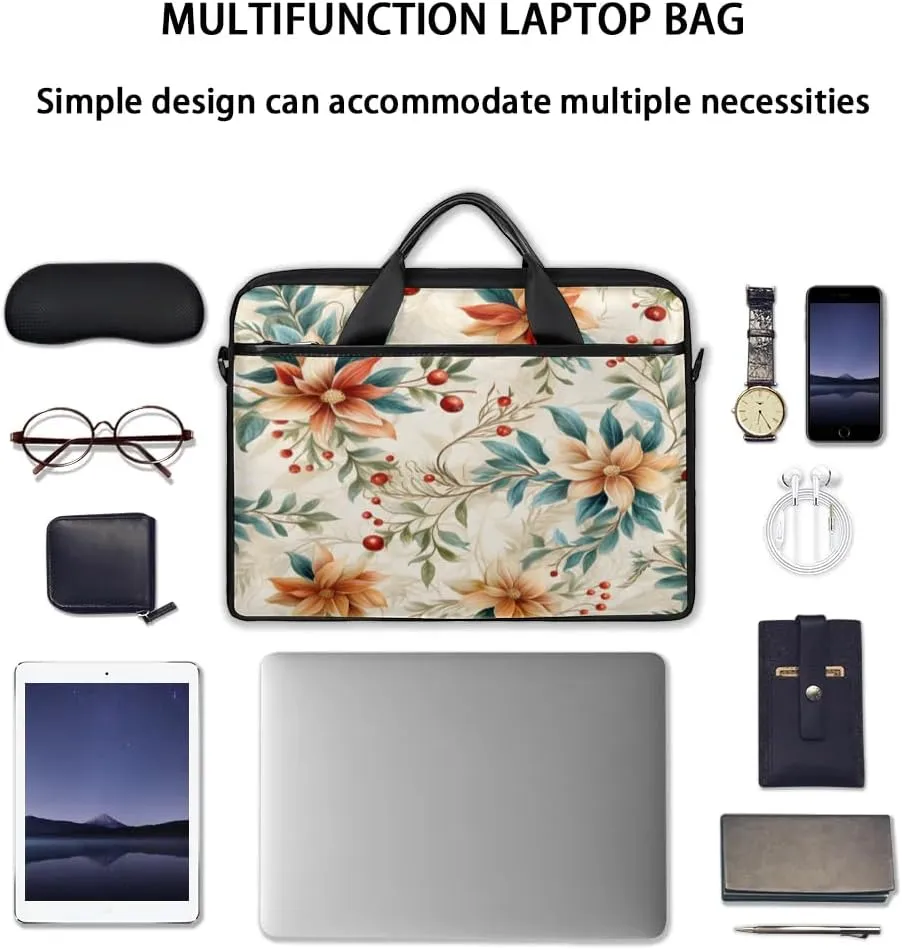 Laptop Shoulder Bag for 13-15 Inch Waterproof Laptop Sleeve Case Bag Slim Computer Carry Case Computer Cases for Laptops