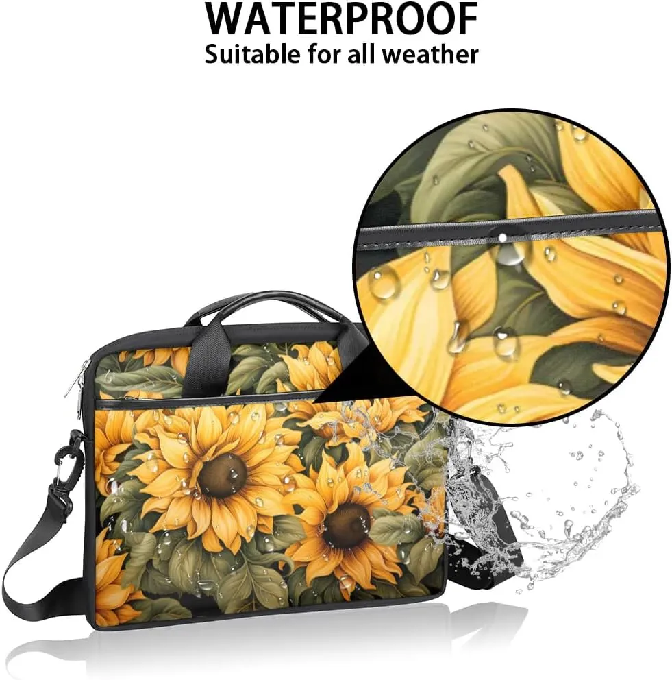Laptop Shoulder Bag for 13-15 Inch Waterproof Laptop Sleeve Case Bag Slim Computer Carry Case Computer Cases for Laptops