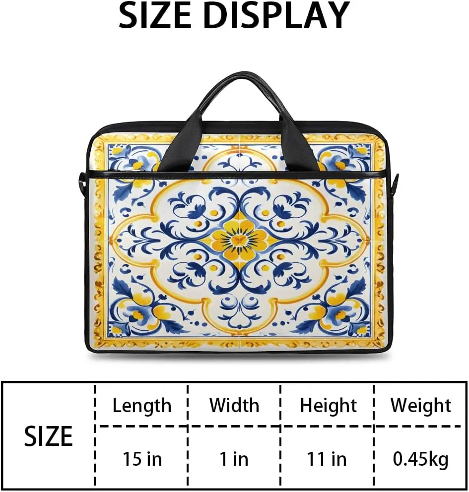 Laptop Shoulder Bag for 13-15 Inch Waterproof Laptop Sleeve Case Bag Slim Computer Carry Case Computer Cases for Laptops