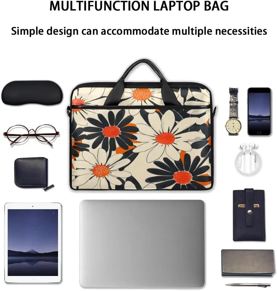 Laptop Shoulder Bag for 13-15 Inch Waterproof Laptop Sleeve Case Bag Slim Computer Carry Case Computer Cases for Laptops