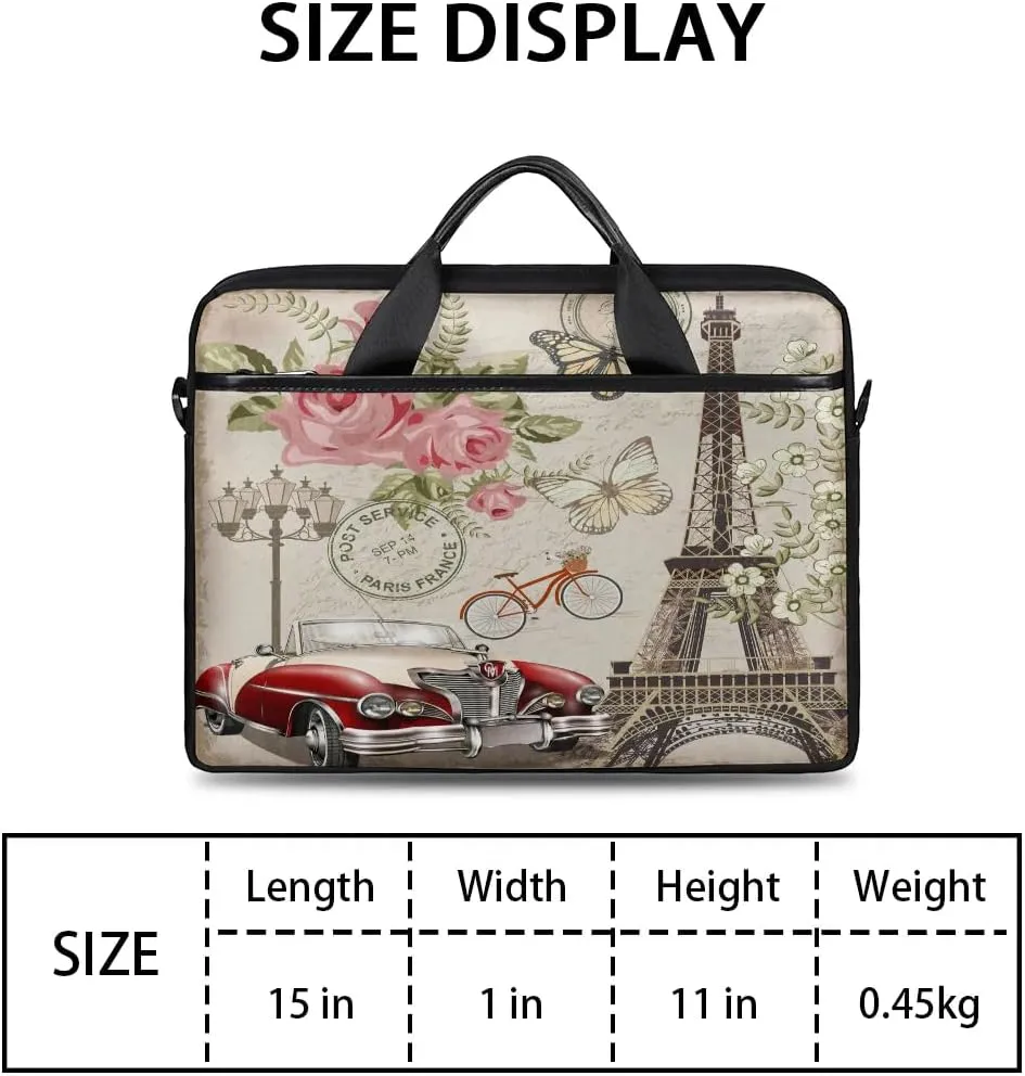 Laptop Shoulder Bag for 13-15 Inch Waterproof Laptop Sleeve Case Bag Slim Computer Carry Case Computer Cases for Laptops