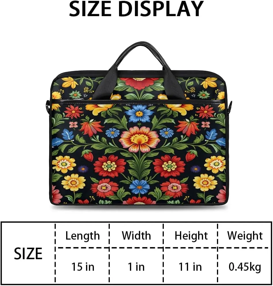 Laptop Shoulder Bag for 13-15 Inch Waterproof Laptop Sleeve Case Bag Slim Computer Carry Case Computer Cases for Laptops