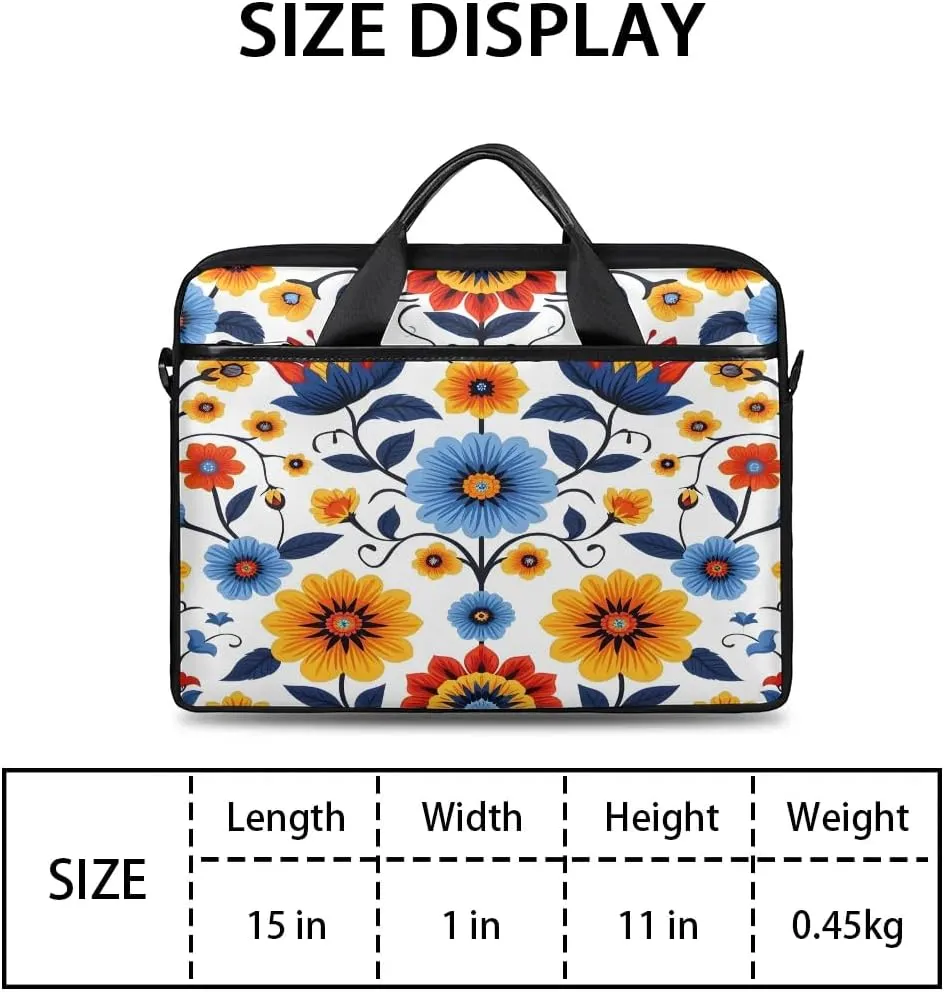 Laptop Shoulder Bag for 13-15 Inch Waterproof Laptop Sleeve Case Bag Slim Computer Carry Case Computer Cases for Laptops