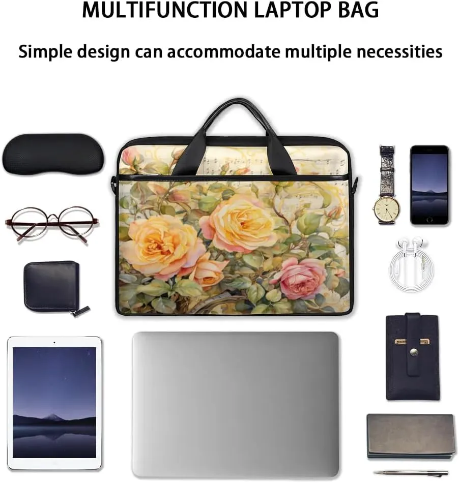 Laptop Shoulder Bag for 13-15 Inch Waterproof Laptop Sleeve Case Bag Slim Computer Carry Case Computer Cases for Laptops