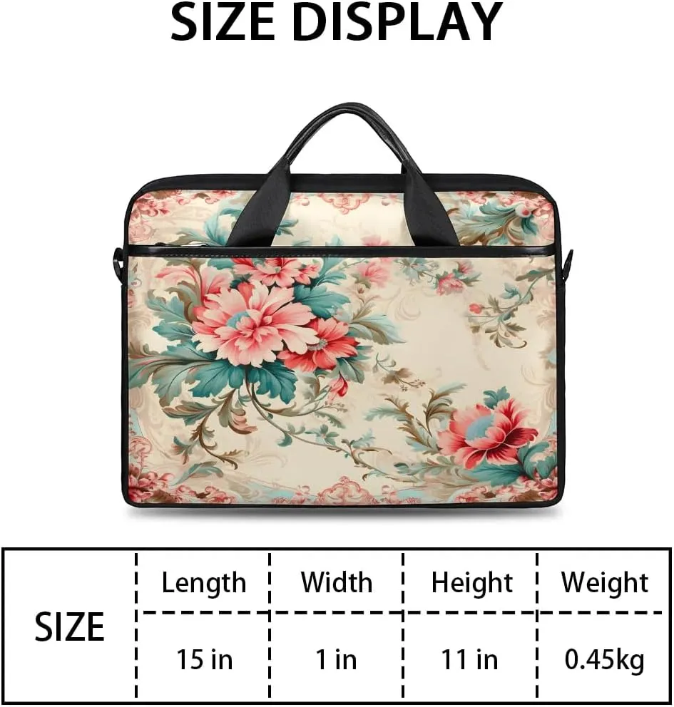 Laptop Shoulder Bag for 13-15 Inch Waterproof Laptop Sleeve Case Bag Slim Computer Carry Case Computer Cases for Laptops