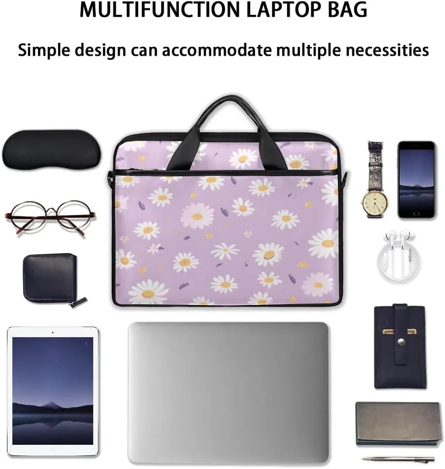 Laptop Shoulder Bag for 13-15 Inch Waterproof Laptop Sleeve Case Bag Slim Computer Carry Case Computer Cases for Laptops