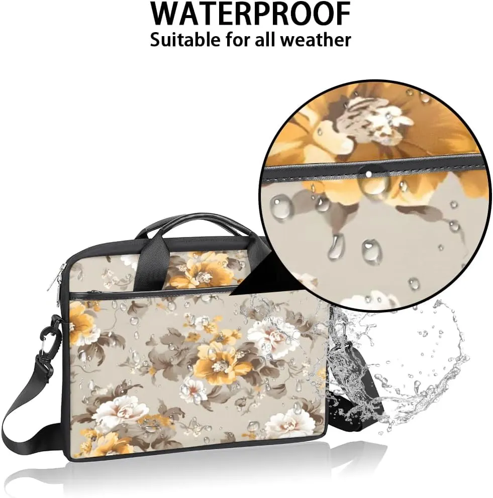 Laptop Shoulder Bag for 13-15 Inch Waterproof Laptop Sleeve Case Bag Slim Computer Carry Case Computer Cases for Laptops
