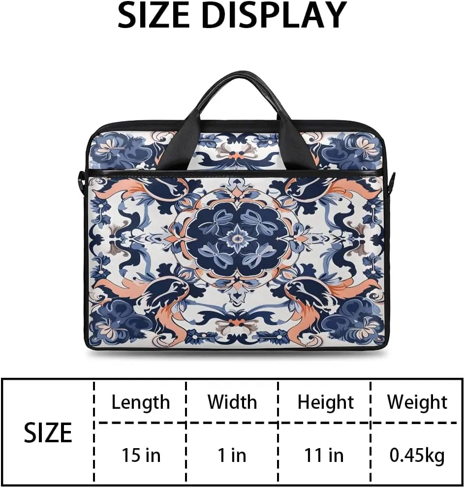 Laptop Shoulder Bag for 13-15 Inch Waterproof Laptop Sleeve Case Bag Slim Computer Carry Case Computer Cases for Laptops