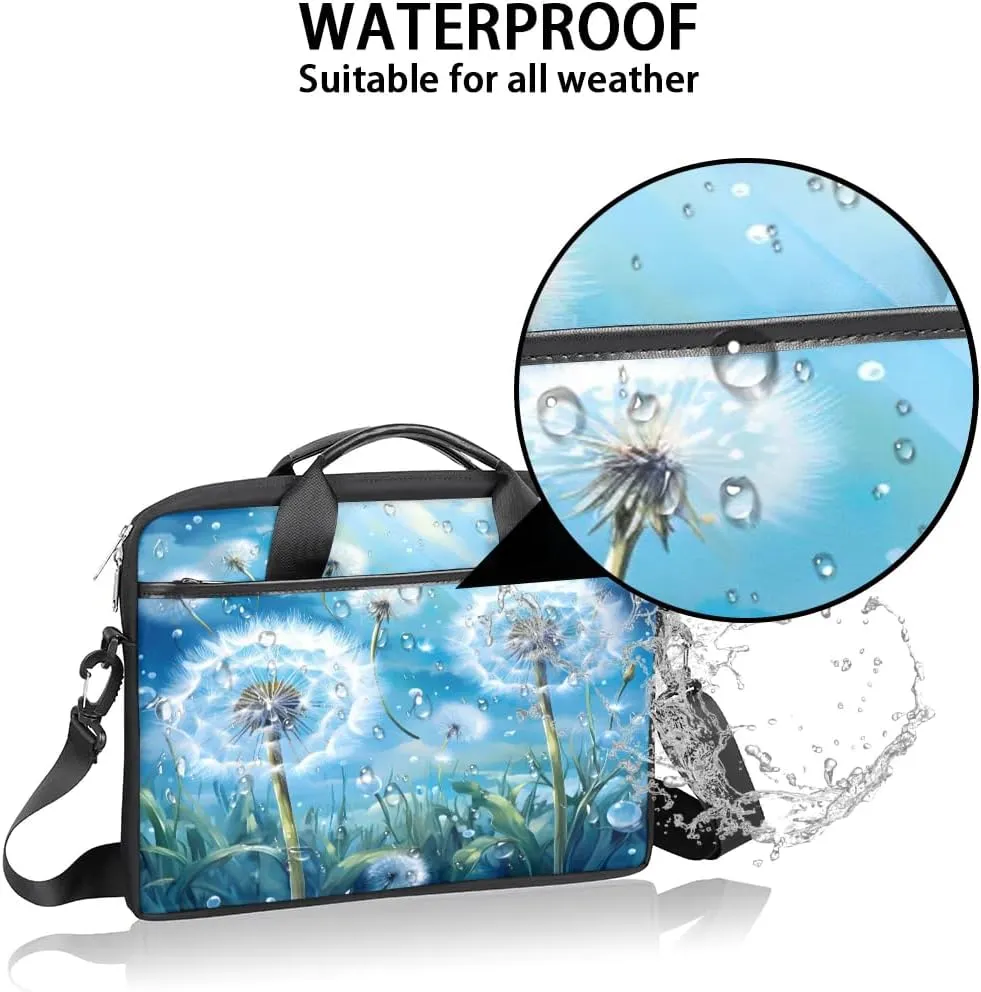 Laptop Shoulder Bag for 13-15 Inch Waterproof Laptop Sleeve Case Bag Slim Computer Carry Case Computer Cases for Laptops
