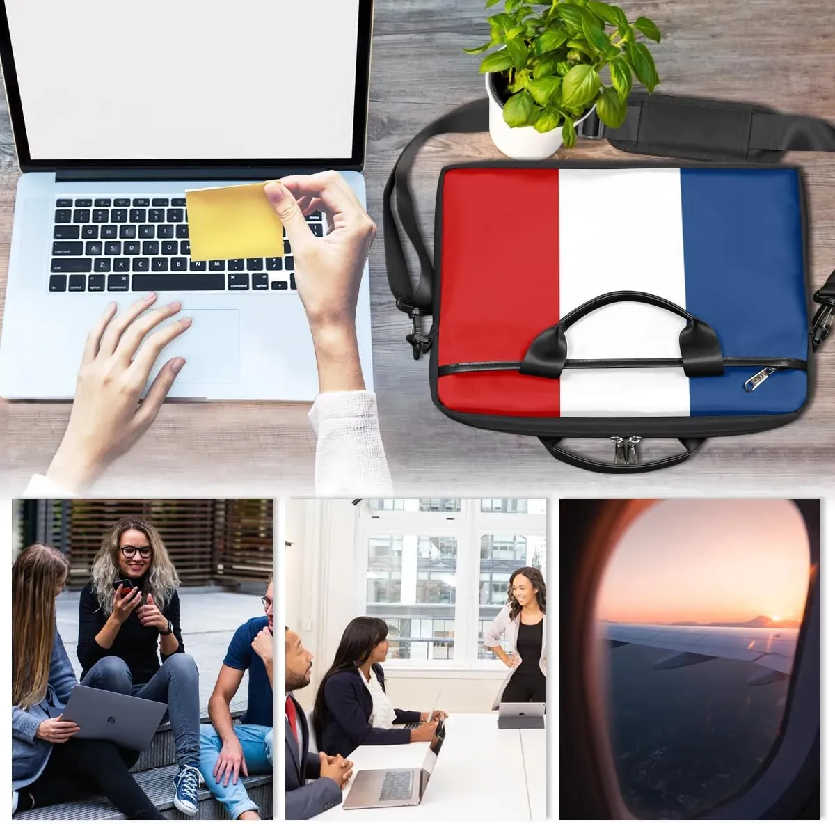 Laptop Shoulder Bag for 13-15 Inch Waterproof Laptop Sleeve Case Bag Slim Computer Carry Case Computer Cases for Laptops