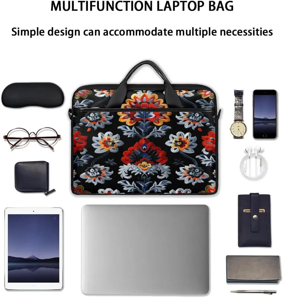 Laptop Shoulder Bag for 13-15 Inch Waterproof Laptop Sleeve Case Bag Slim Computer Carry Case Computer Cases for Laptops