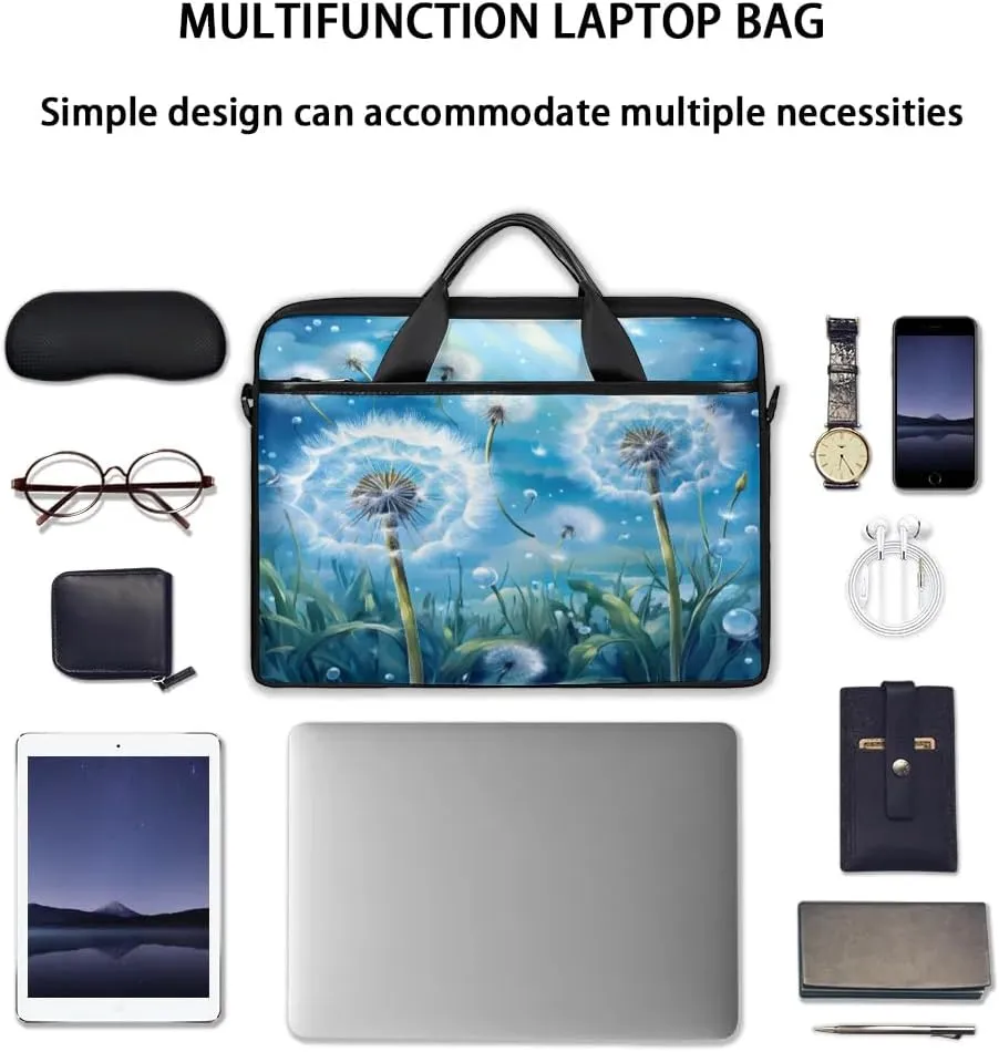 Laptop Shoulder Bag for 13-15 Inch Waterproof Laptop Sleeve Case Bag Slim Computer Carry Case Computer Cases for Laptops