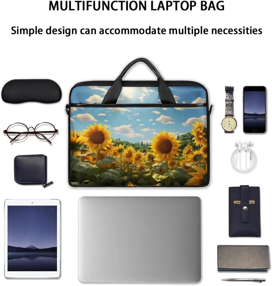 Laptop Shoulder Bag for 13-15 Inch Waterproof Laptop Sleeve Case Bag Slim Computer Carry Case Computer Cases for Laptops