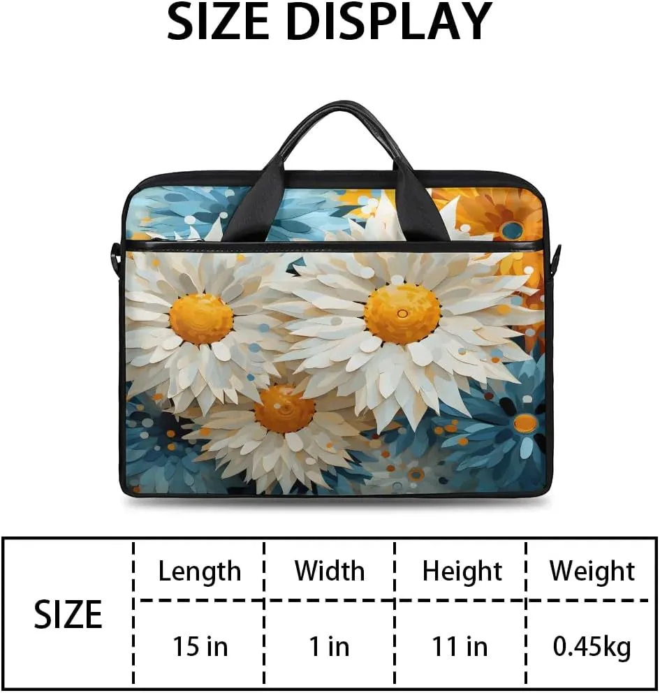 Laptop Shoulder Bag for 13-15 Inch Waterproof Laptop Sleeve Case Bag Slim Computer Carry Case Computer Cases for Laptops