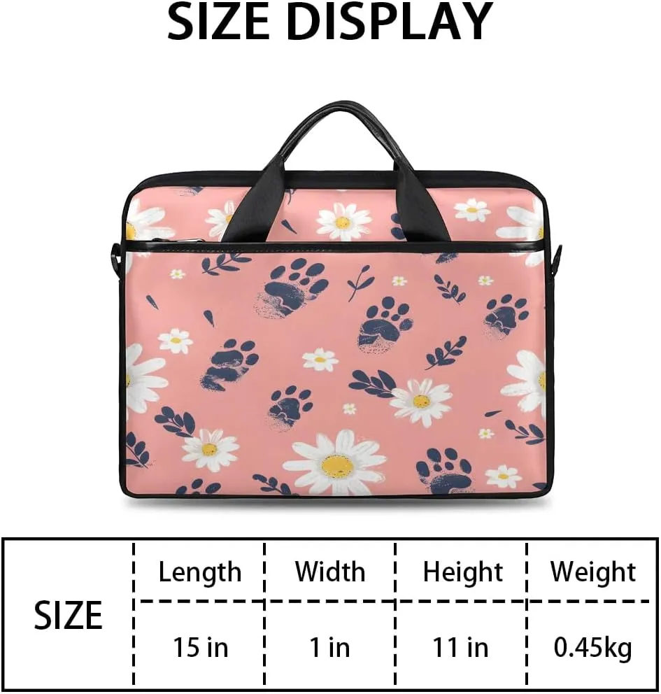 Laptop Shoulder Bag for 13-15 Inch Waterproof Laptop Sleeve Case Bag Slim Computer Carry Case Computer Cases for Laptops