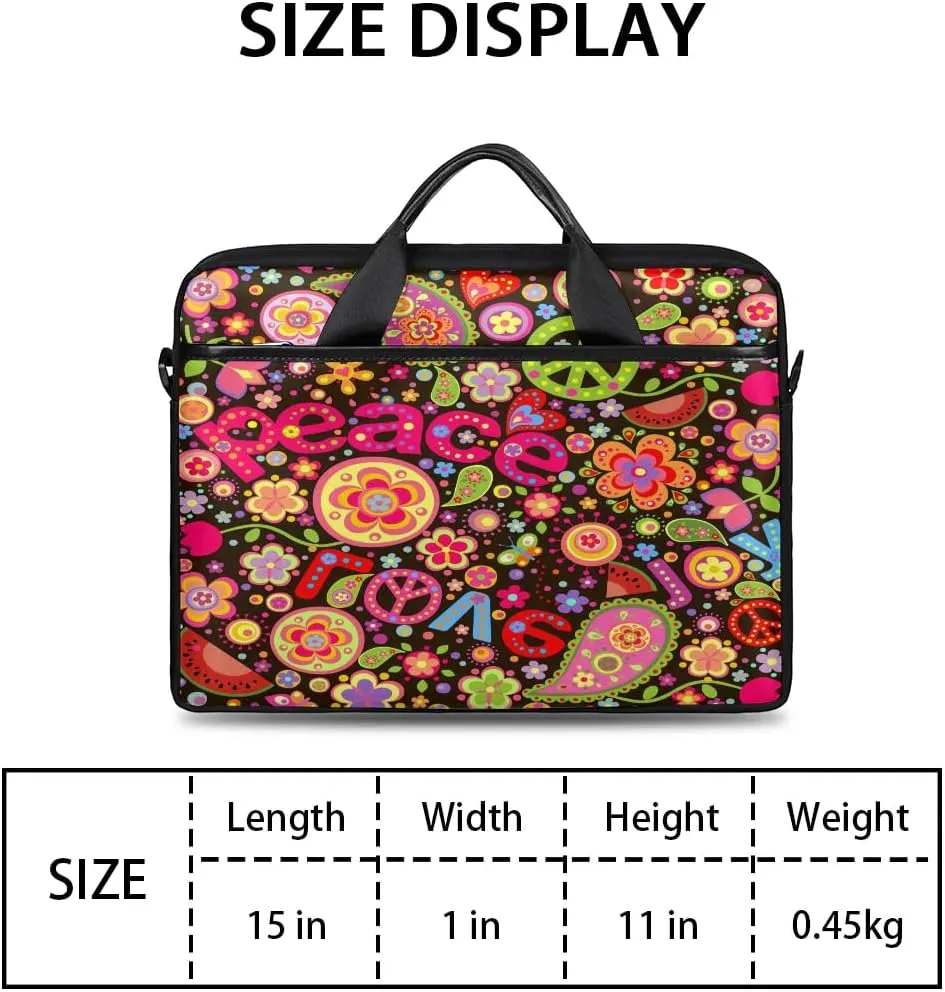 Laptop Shoulder Bag for 13-15 Inch Waterproof Laptop Sleeve Case Bag Slim Computer Carry Case Computer Cases for Laptops
