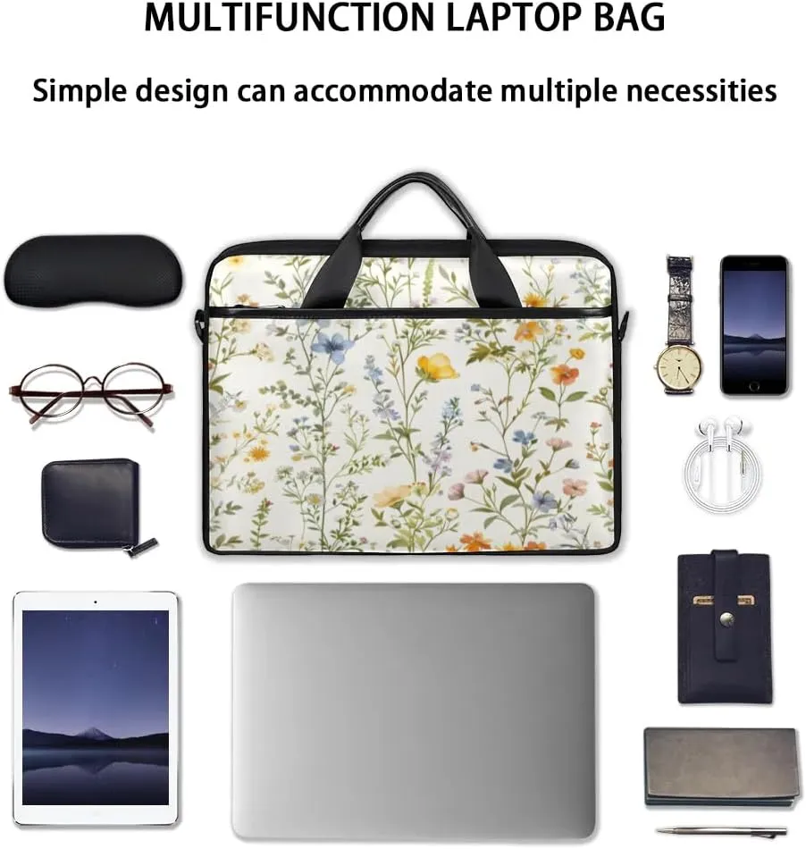 Laptop Shoulder Bag for 13-15 Inch Waterproof Laptop Sleeve Case Bag Slim Computer Carry Case Computer Cases for Laptops