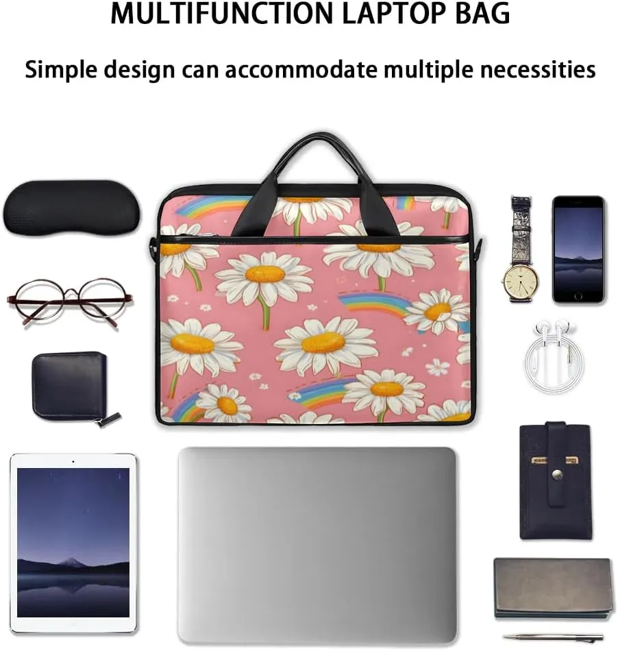 Laptop Shoulder Bag for 13-15 Inch Waterproof Laptop Sleeve Case Bag Slim Computer Carry Case Computer Cases for Laptops