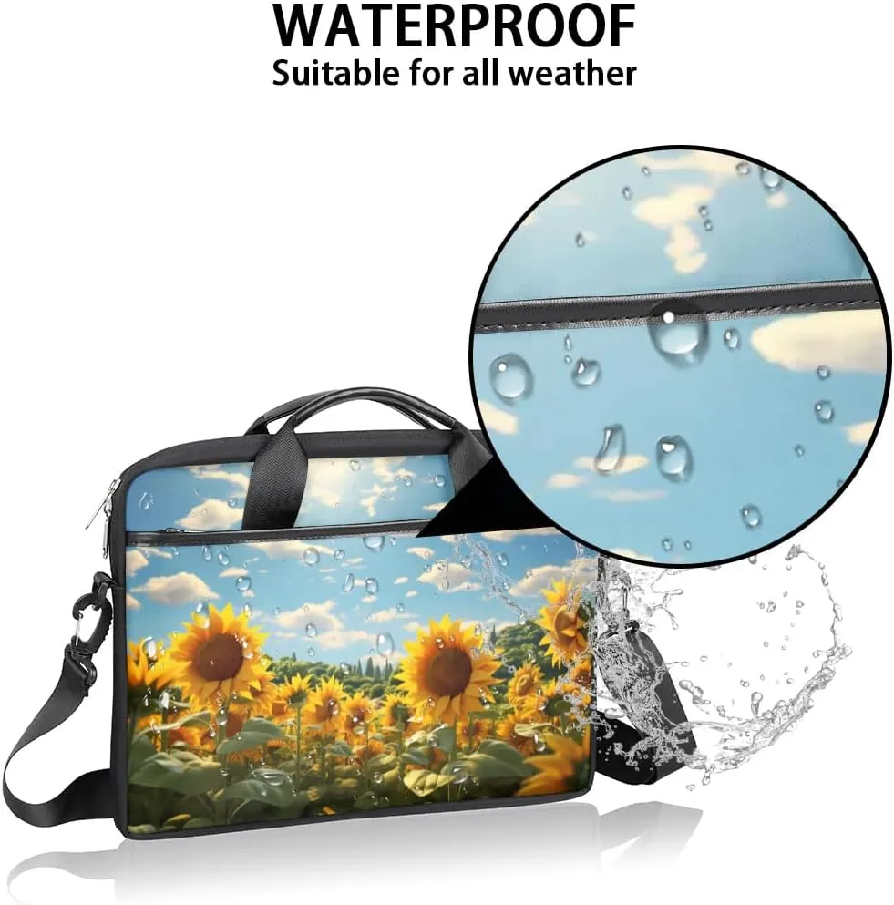 Laptop Shoulder Bag for 13-15 Inch Waterproof Laptop Sleeve Case Bag Slim Computer Carry Case Computer Cases for Laptops