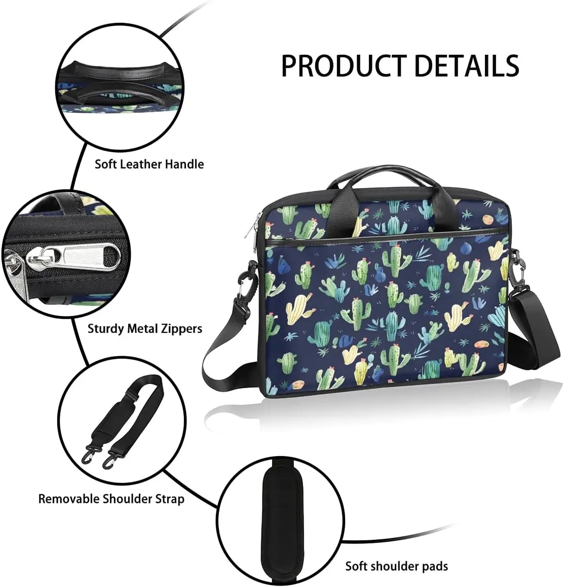 Laptop Shoulder Bag for 13-15 Inch Waterproof Laptop Sleeve Case Bag Slim Computer Carry Case Computer Cases for Laptops