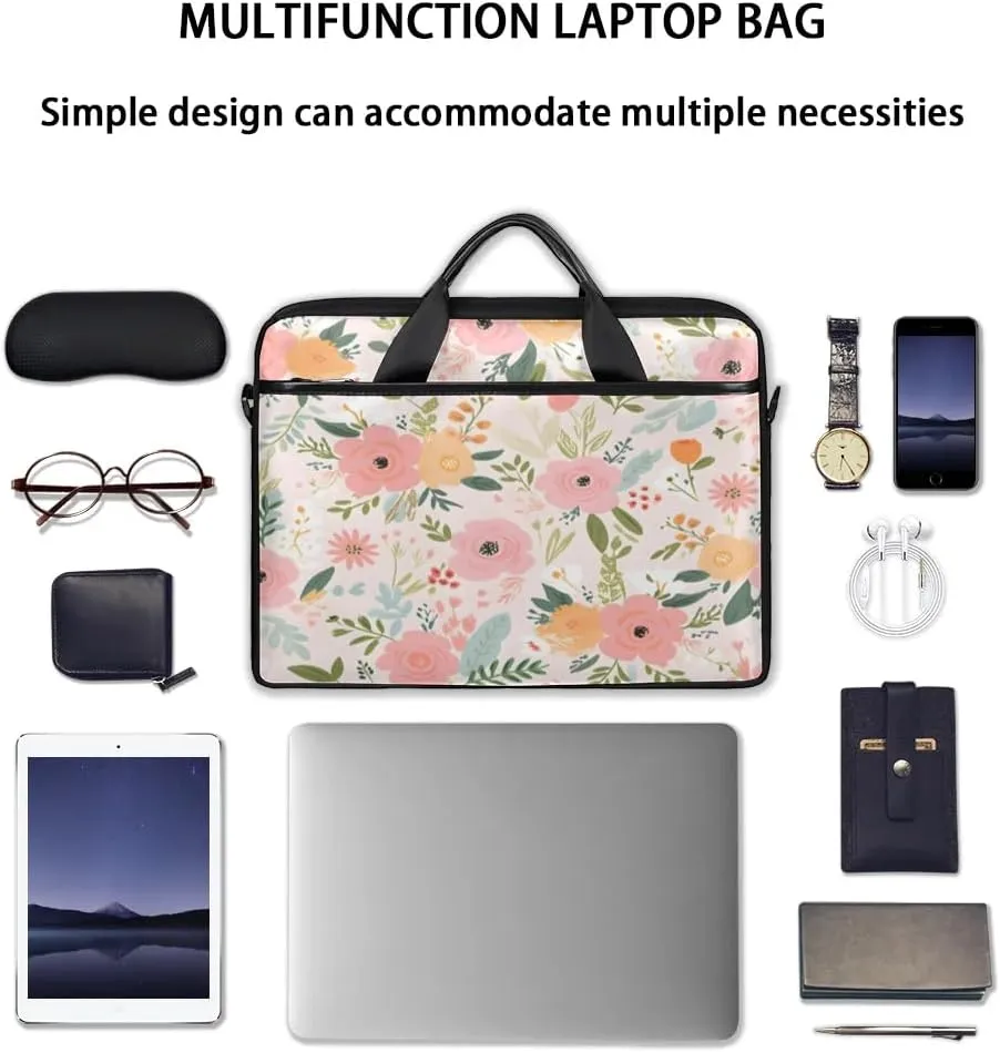 Laptop Shoulder Bag for 13-15 Inch Waterproof Laptop Sleeve Case Bag Slim Computer Carry Case Computer Cases for Laptops