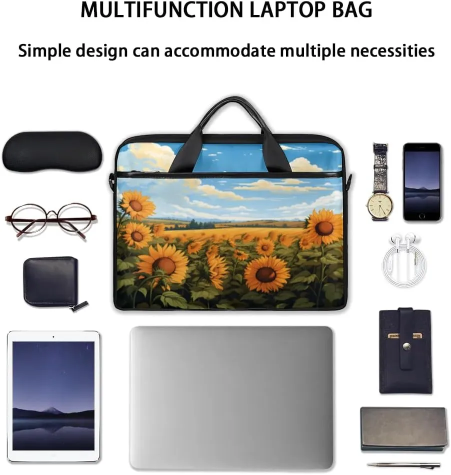 Laptop Shoulder Bag for 13-15 Inch Waterproof Laptop Sleeve Case Bag Slim Computer Carry Case Computer Cases for Laptops