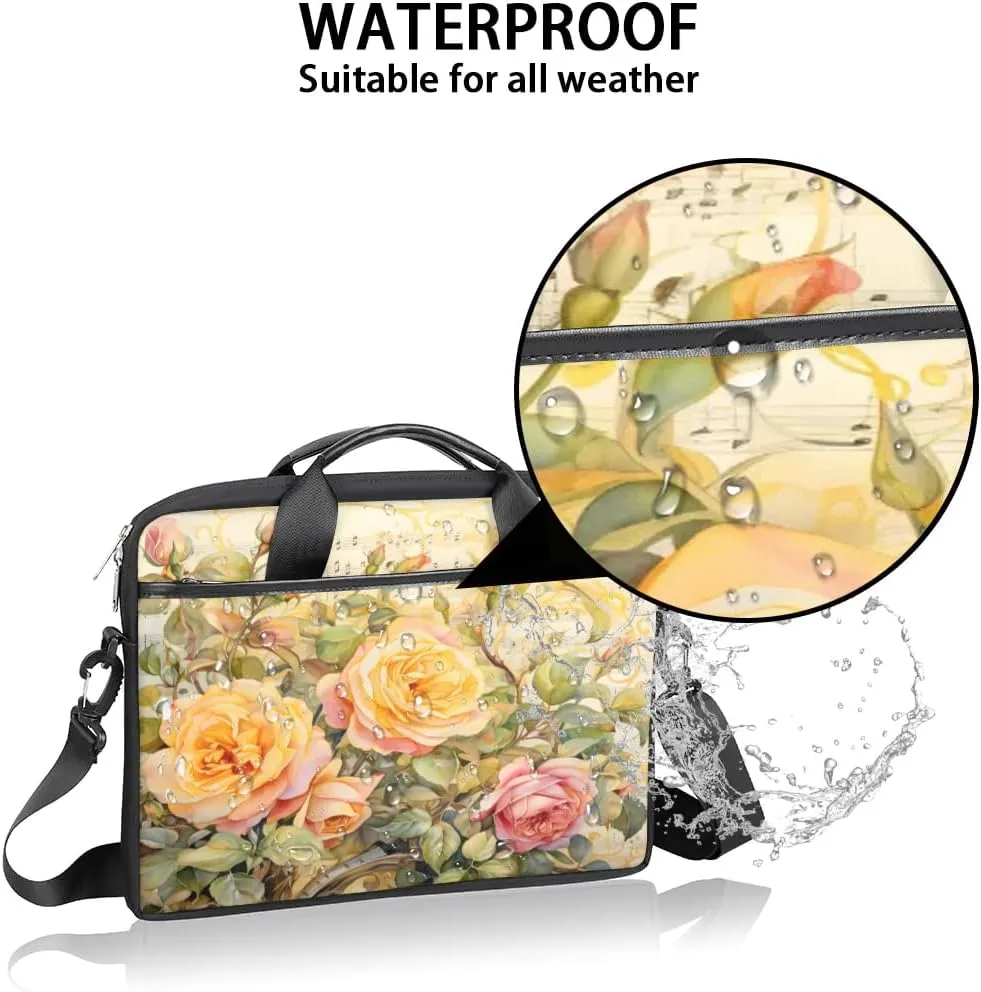 Laptop Shoulder Bag for 13-15 Inch Waterproof Laptop Sleeve Case Bag Slim Computer Carry Case Computer Cases for Laptops