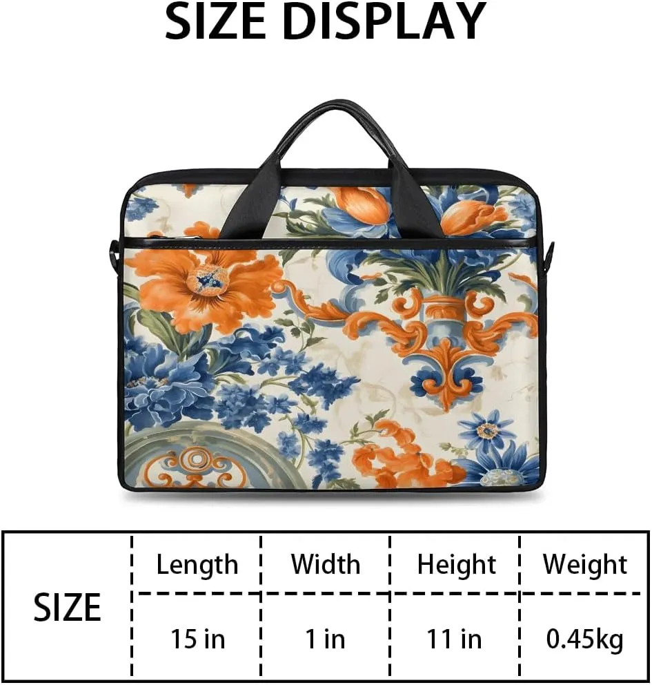 Laptop Shoulder Bag for 13-15 Inch Waterproof Laptop Sleeve Case Bag Slim Computer Carry Case Computer Cases for Laptops