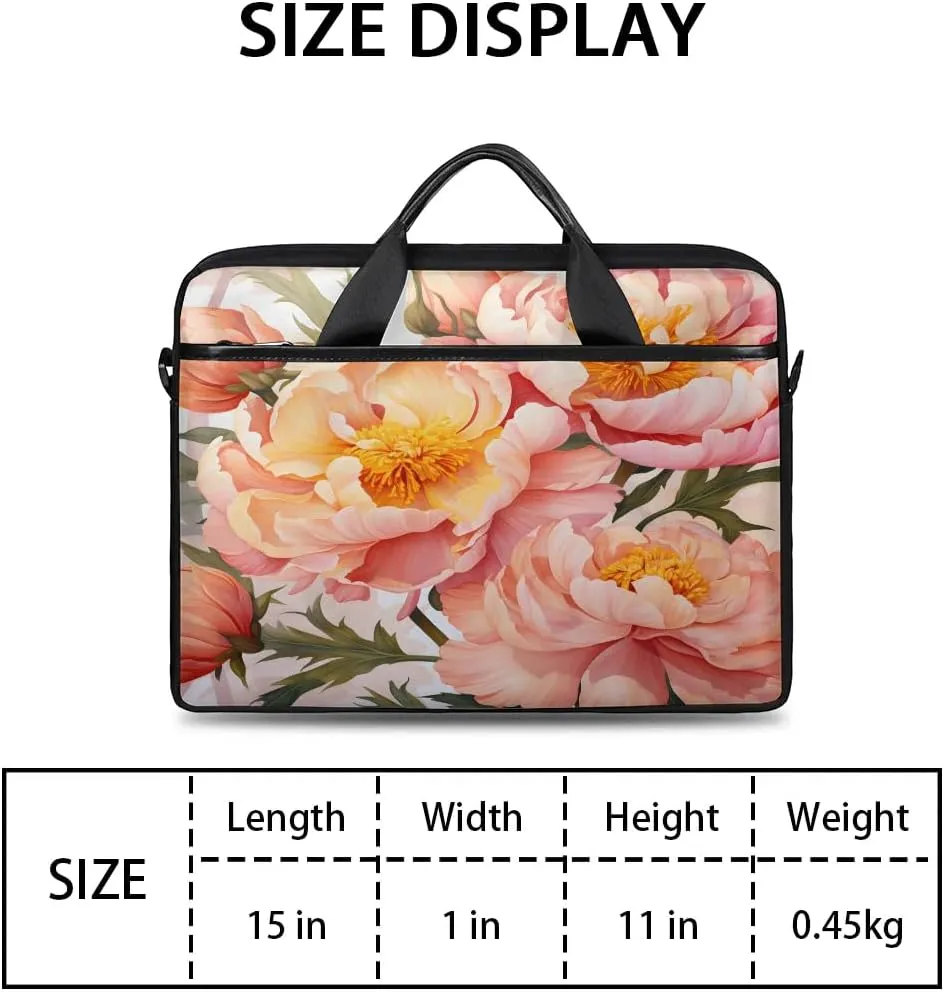 Laptop Shoulder Bag for 13-15 Inch Waterproof Laptop Sleeve Case Bag Slim Computer Carry Case Computer Cases for Laptops