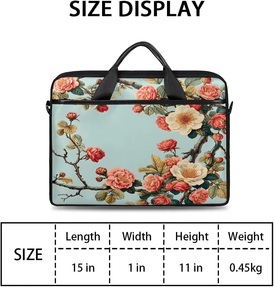 Laptop Shoulder Bag for 13-15 Inch Waterproof Laptop Sleeve Case Bag Slim Computer Carry Case Computer Cases for Laptops