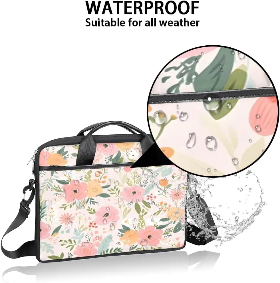 Laptop Shoulder Bag for 13-15 Inch Waterproof Laptop Sleeve Case Bag Slim Computer Carry Case Computer Cases for Laptops
