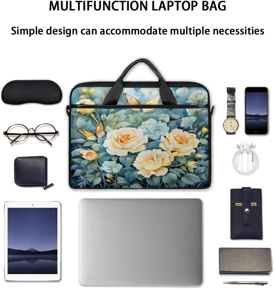 Laptop Shoulder Bag for 13-15 Inch Waterproof Laptop Sleeve Case Bag Slim Computer Carry Case Computer Cases for Laptops