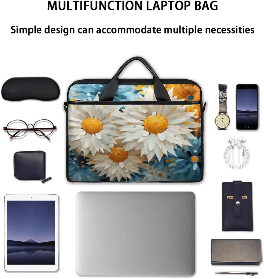Laptop Shoulder Bag for 13-15 Inch Waterproof Laptop Sleeve Case Bag Slim Computer Carry Case Computer Cases for Laptops