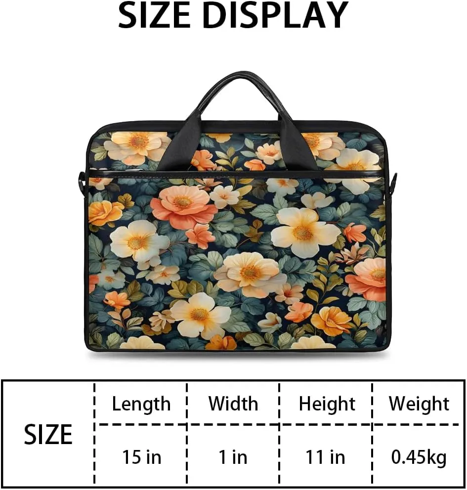 Laptop Shoulder Bag for 13-15 Inch Waterproof Laptop Sleeve Case Bag Slim Computer Carry Case Computer Cases for Laptops
