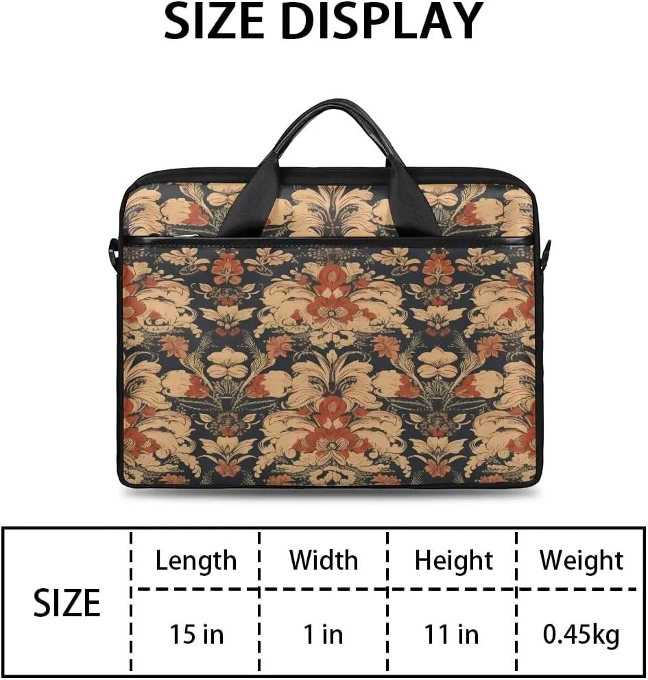 Laptop Shoulder Bag for 13-15 Inch Waterproof Laptop Sleeve Case Bag Slim Computer Carry Case Computer Cases for Laptops