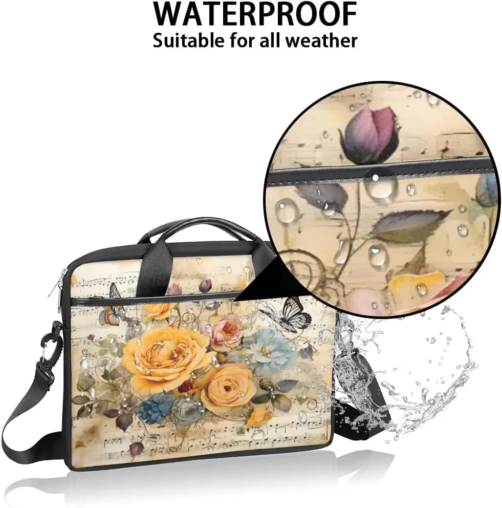 Laptop Shoulder Bag for 13-15 Inch Waterproof Laptop Sleeve Case Bag Slim Computer Carry Case Computer Cases for Laptops