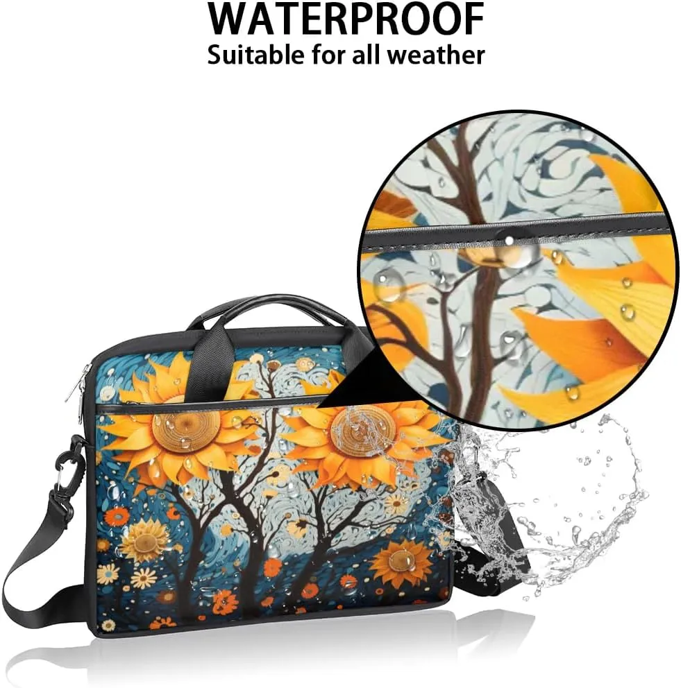Laptop Shoulder Bag for 13-15 Inch Waterproof Laptop Sleeve Case Bag Slim Computer Carry Case Computer Cases for Laptops