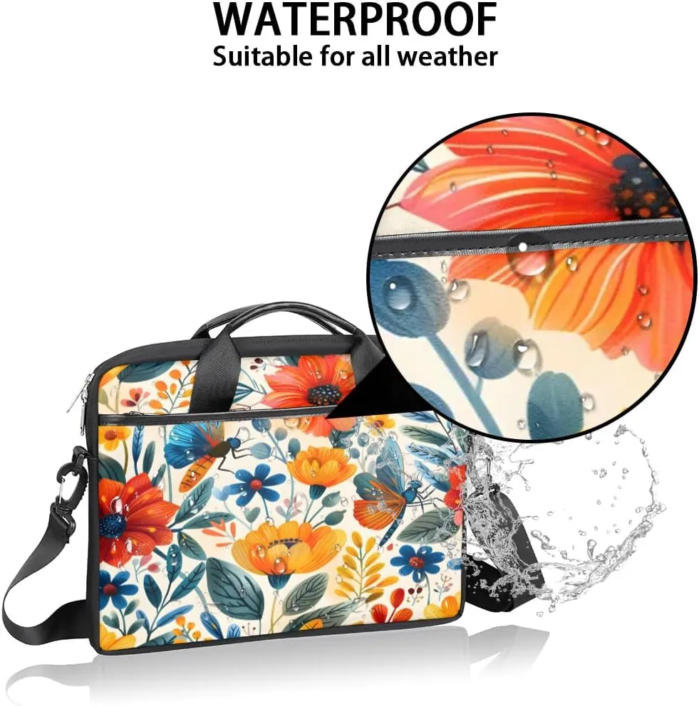 Laptop Shoulder Bag for 13-15 Inch Waterproof Laptop Sleeve Case Bag Slim Computer Carry Case Computer Cases for Laptops