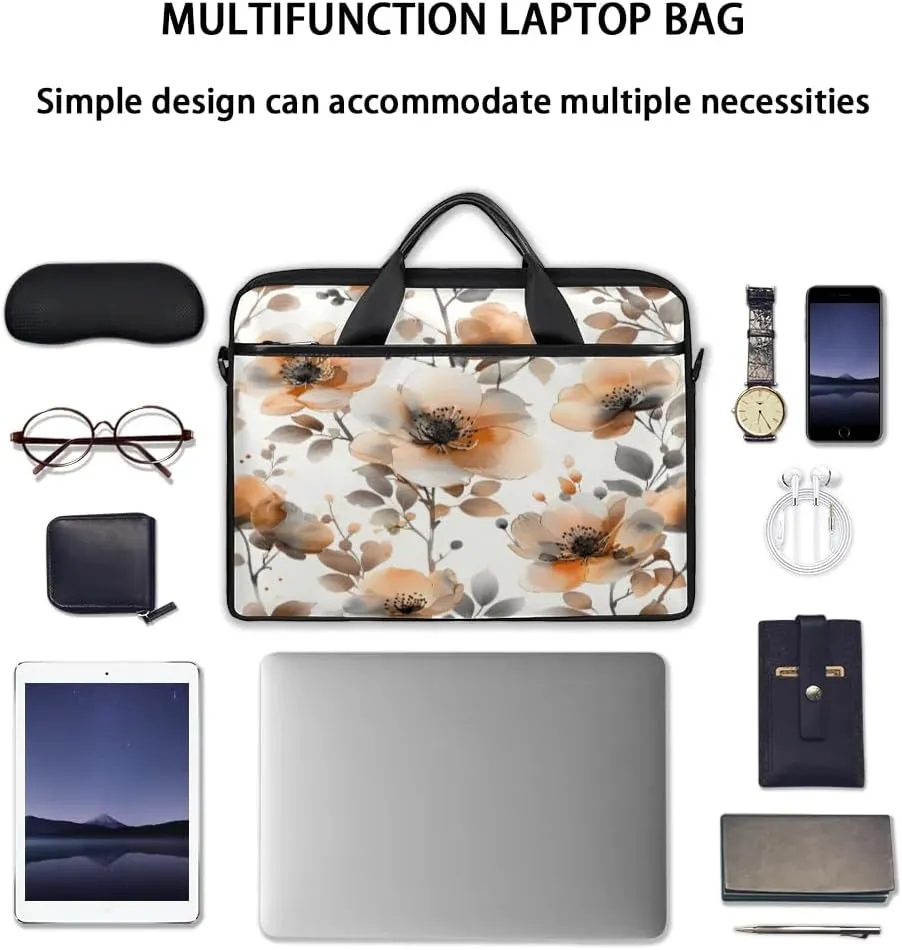 Laptop Shoulder Bag for 13-15 Inch Waterproof Laptop Sleeve Case Bag Slim Computer Carry Case Computer Cases for Laptops