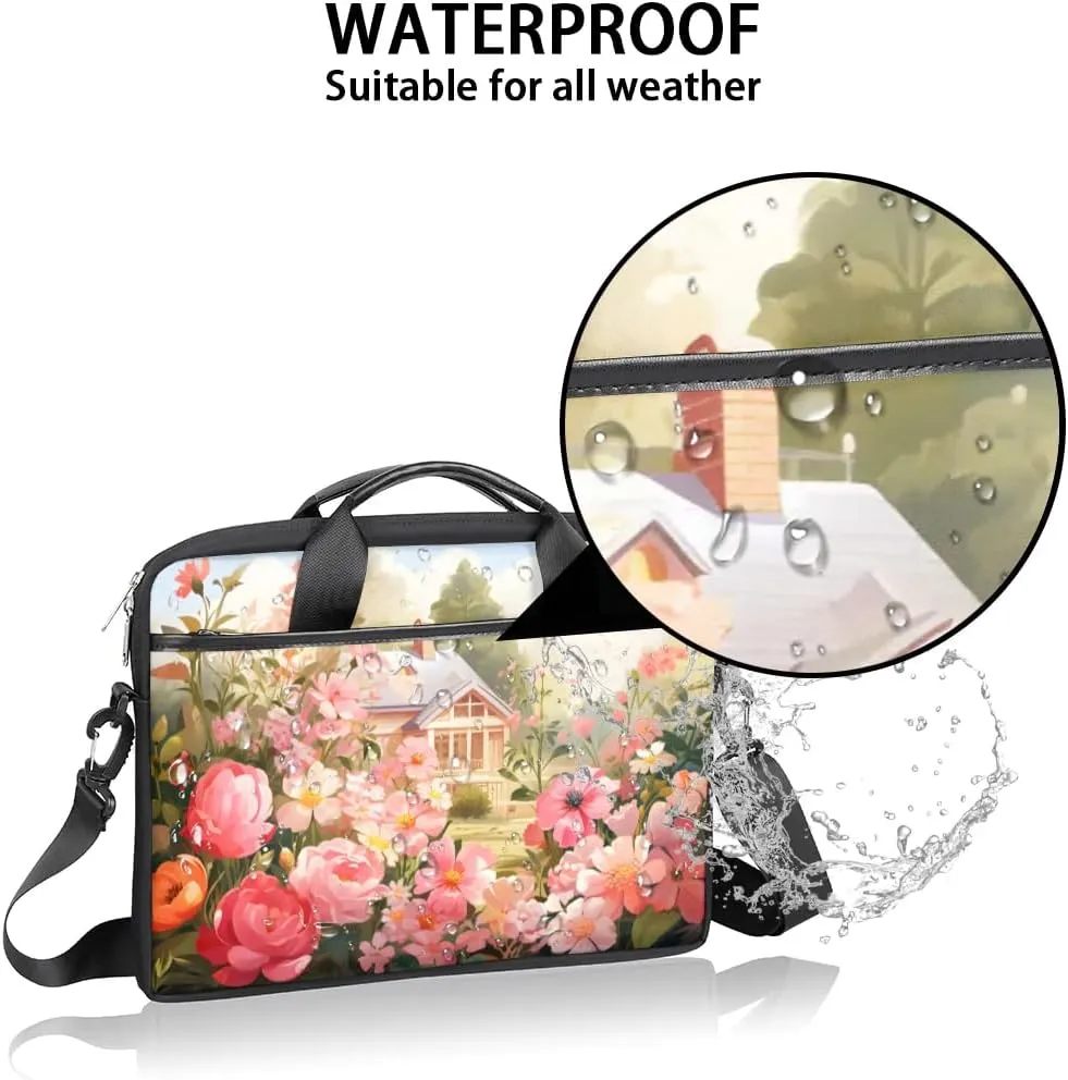 Laptop Shoulder Bag for 13-15 Inch Waterproof Laptop Sleeve Case Bag Slim Computer Carry Case Computer Cases for Laptops
