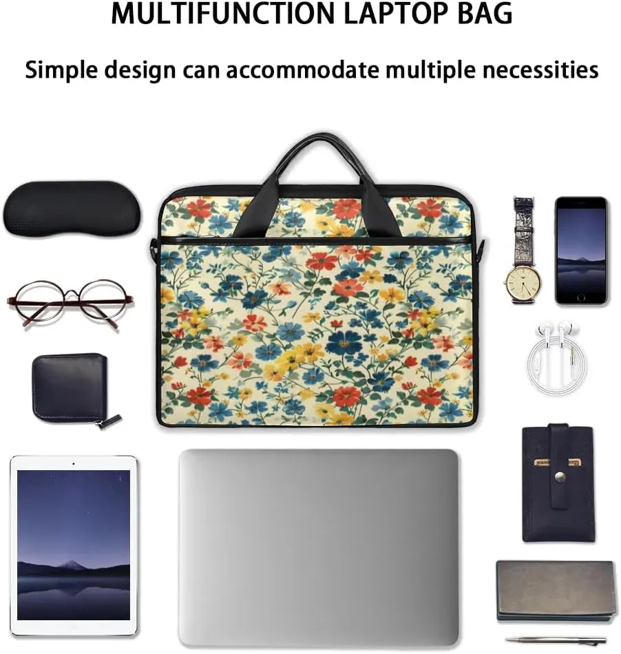 Laptop Shoulder Bag for 13-15 Inch Waterproof Laptop Sleeve Case Bag Slim Computer Carry Case Computer Cases for Laptops