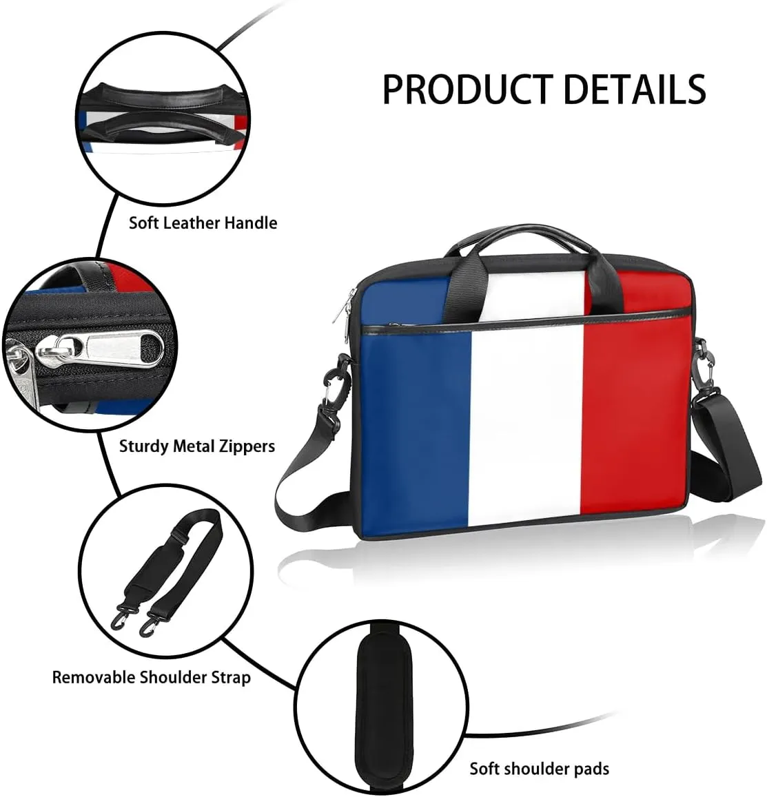 Laptop Shoulder Bag for 13-15 Inch Waterproof Laptop Sleeve Case Bag Slim Computer Carry Case Computer Cases for Laptops