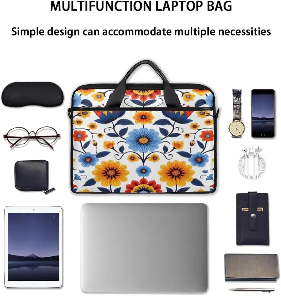 Laptop Shoulder Bag for 13-15 Inch Waterproof Laptop Sleeve Case Bag Slim Computer Carry Case Computer Cases for Laptops
