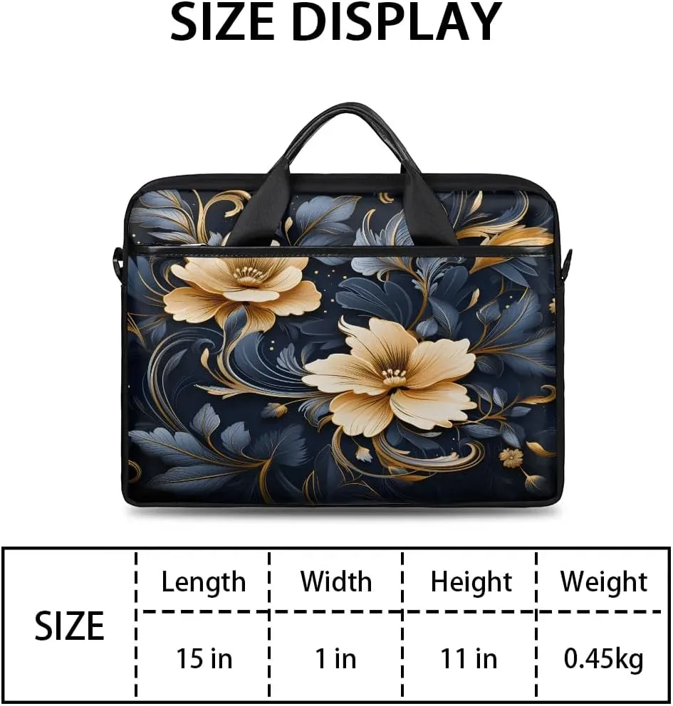 Laptop Shoulder Bag for 13-15 Inch Waterproof Laptop Sleeve Case Bag Slim Computer Carry Case Computer Cases for Laptops