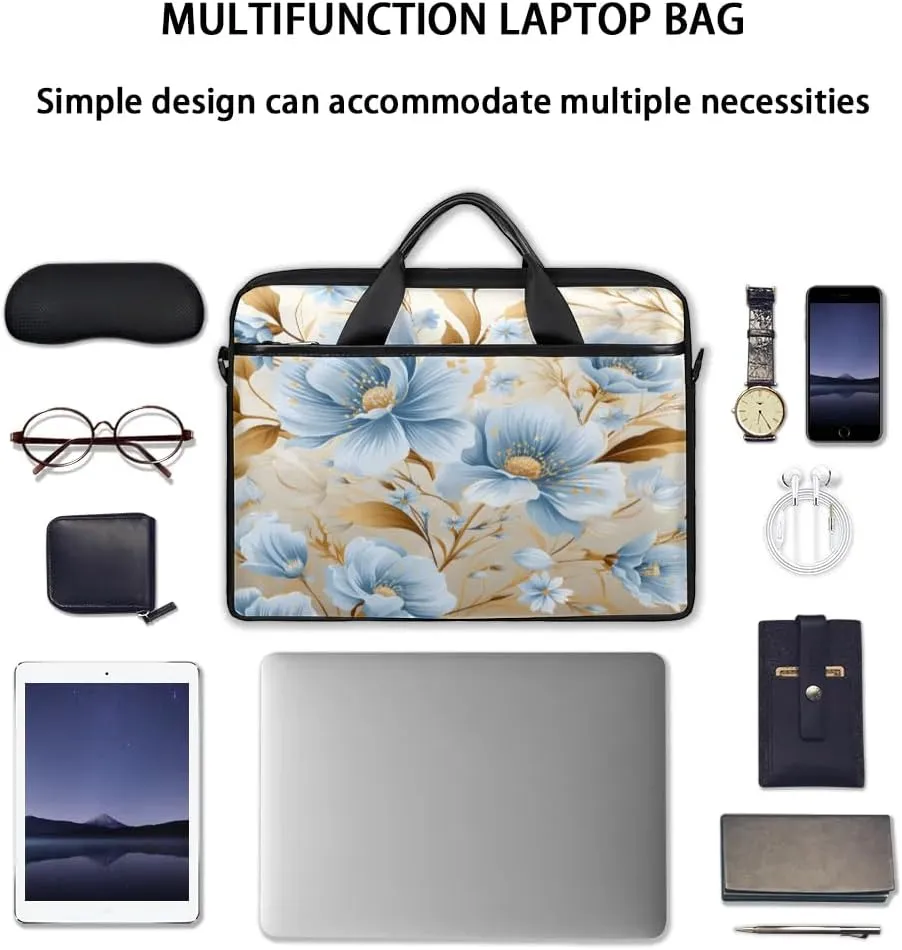 Laptop Shoulder Bag for 13-15 Inch Waterproof Laptop Sleeve Case Bag Slim Computer Carry Case Computer Cases for Laptops