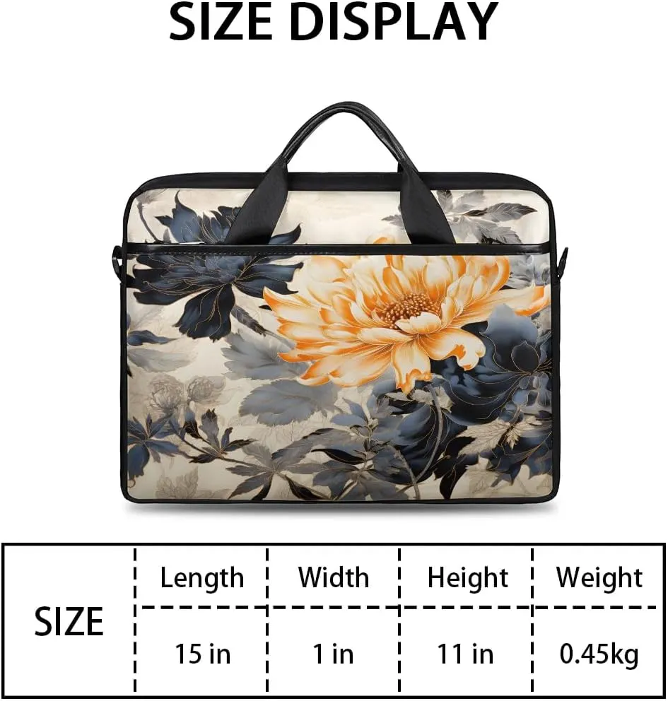 Laptop Shoulder Bag for 13-15 Inch Waterproof Laptop Sleeve Case Bag Slim Computer Carry Case Computer Cases for Laptops